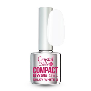 Crystal Nails - COMPACT BASE GEL MILKY WHITE 2 - 4ML