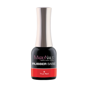 MarilyNails - RUBBER BASE - 8 - True Red - 7ml