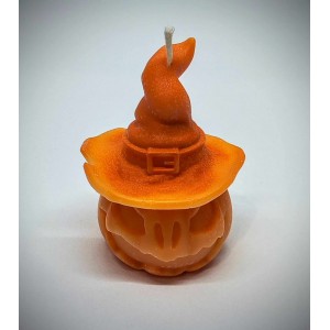 Szójaviasz forma gyertya - kalapos tök - narancs színű - édes álom illattal