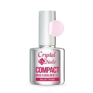 Crystal Nails - COMPACT BASE GEL MILKY ROSE - 13ML