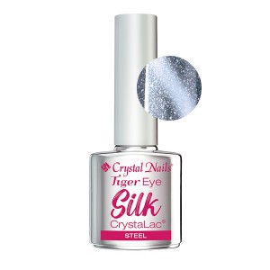 Crystal Nails - TIGER EYE SILK CRYSTALAC - STEEL - 4ML