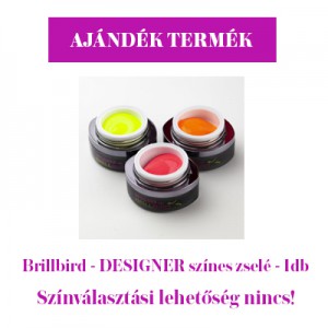 Ajándék - Brillbird - Designer színes zselé - 3ml - 1db