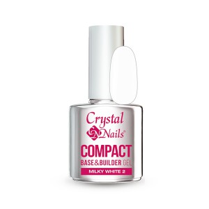 Crystal Nails - COMPACT BASE GEL MILKY WHITE 2 - 13ML 