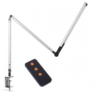 BN - Asztali LED lámpa - asztallapra erősíthető - távkapcsolóval - 10W - Ezüst 
