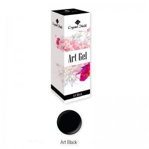 Crystal Nails - ART GEL - FESTŐZSELÉ - ART BLACK - 5ML
