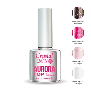 Crystal Nails - AURORA TOP GEL - 4ML