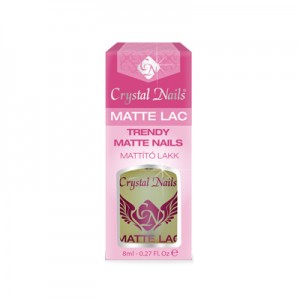 Crystal Nails - Matt Top Coat – mattító színtelen fedőlakk - 8ml