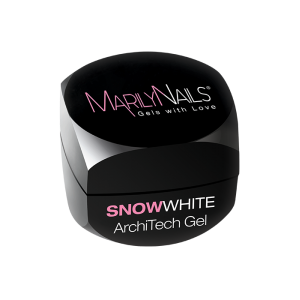 Marilynails - ARCHITECH GEL - SNOWWHITE - Hófehér - sűrű építő zselé - 40ml