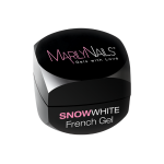 Marilynails - FRENCH GEL - SNOWWHITE - Hófehér - közepes sűrűségű építő zselé - 40ml