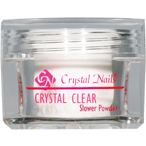 Crystal Nails - Slower - Crystal Clear - Átlátszó  - Porcelánpor - 17gr