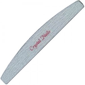 Crystal Nails - Íves-egyenes zebra reszelő - 100/180 (piros)