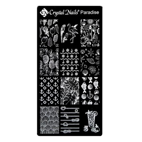 Crystal Nails - KÖRÖMNYOMDA SABLON - Paradise
