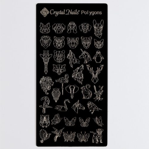Crystal Nails - KÖRÖMNYOMDA SABLON - POLYGONS