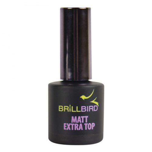 BRILLBIRD - MATT EXTRA TOP - FIXÁLÁSMENTES UNIVERZÁLIS MATT FEDŐZSELÉ - 8ML