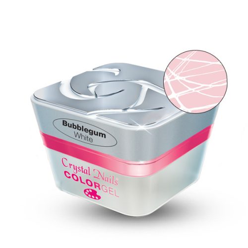 Crystal Nails – BUBBLEGUM COLOR GEL - WHITE - 3ML