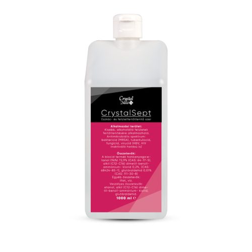 Crystal Nails - CRYSTALSEPT ALKOHOLOS FELÜLETFERTŐTLENÍTŐ UTÁNTÖLTŐ - KUPAKOS - 1000ml