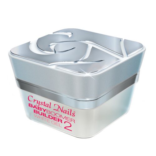 Crystal Nails - BABY BOOMER - WHITE 2 ÉPÍTŐZSELÉ - 15ML@