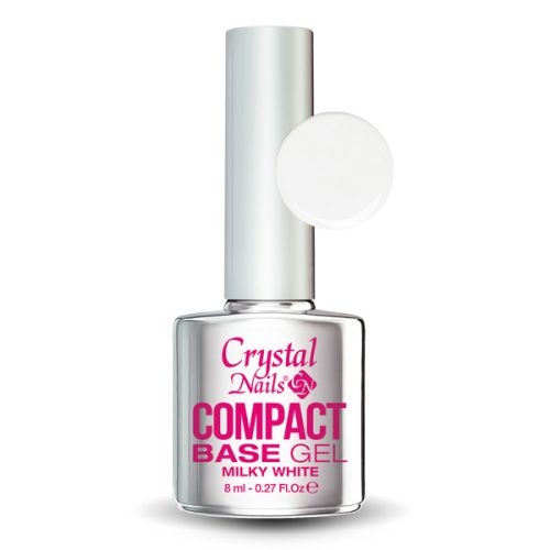 Crystal Nails - COMPACT BASE GEL MILKY WHITE - 8ML 