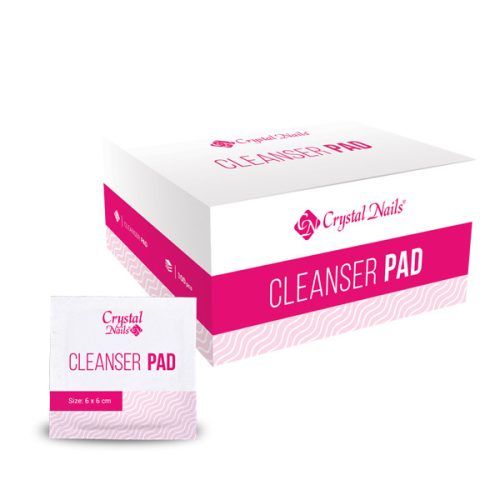 Crystal Nails - CLEANSER PAD - CLEANSERREL ÁTITATOTT SZÁLMENTES TÖRLŐ - 100db