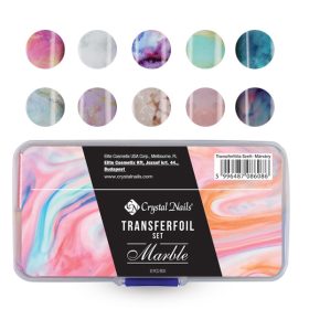 Crystal Nails - TRANSZFERFÓLIA SZETT - MÁRVÁNY  Crystal Nails - TRANSZFERFÓLIA SZETT - MÁRVÁNY