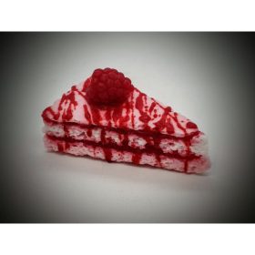 Szappan - Málnás - málnakrémes torta szelet