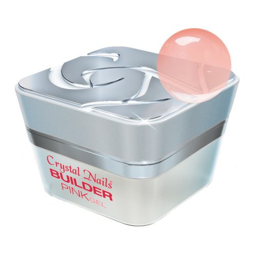 Crystal Nails - Builder Pink II. - Sűrű - kevésbé átlátszó rózsaszín építő zselé - 50ml