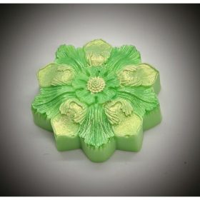   Szappan - Teafaolajos szappan - fertőtlenítő hatású - virág mintájú