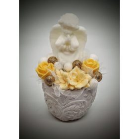 Szappanvirág - imádkozó angyalka - kis kő kaspóban - 5.