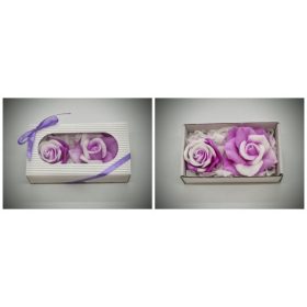Szappan - lila rózsák - díszdobozban - 2.