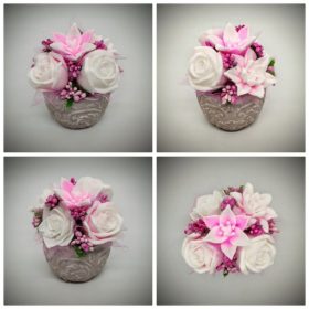 Szappanvirág  csokor - Rózsaszín szappanvirág csokor - 7