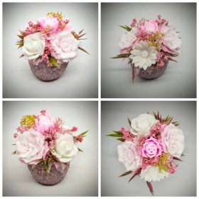 Szappanvirág  csokor - rózsaszín szappanvirág csokor - 1