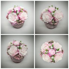 Szappanvirág  csokor - Rózsaszín szappanvirág csokor - 5