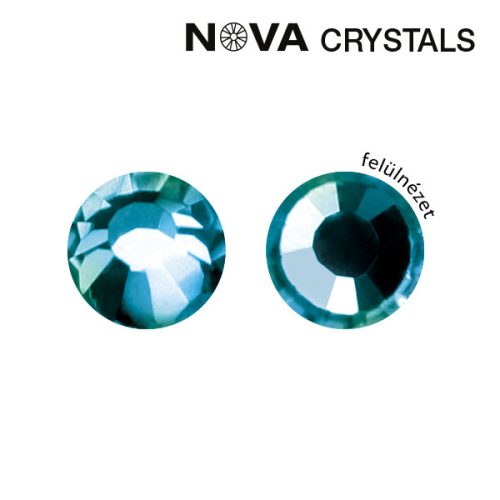CRYSTAL NAILS - NOVA Crystal Strasszkő - AQUAMARINE AB SS3 (1,4 MM) - 100db