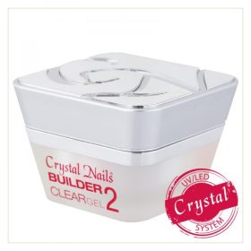 Crystal Nails - HEMA FREE BUILDER CLEAR II.- Átlátszó időtakarékos építő zselé - 5ml - THF   Crystal Nails - HEMA FREE BUILDER CLEAR II.- Átlátszó időtakarékos építő zselé - 5ml - THF