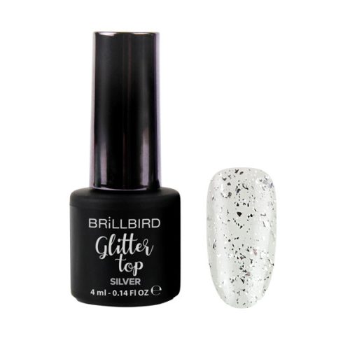 BRILLBIRD - GLITTER TOP - SILVER - 4ML