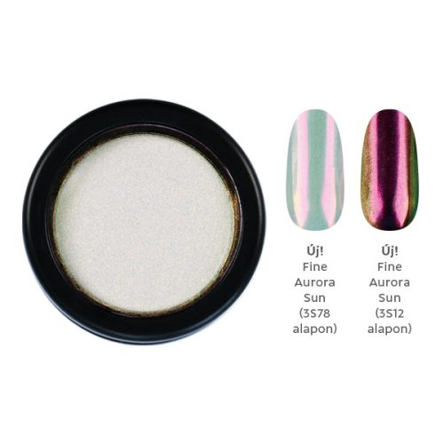 CRYSTAL NAILS - CHROMIRROR KRÓM PIGMENTPOR - FINE AURORA SUN