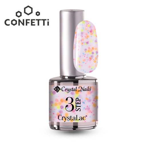 Crystal Nails - 3 STEP CRYSTALAC - Confetti kollekció - 3SC2 - 4ML