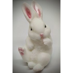   Szappan - Fehér nyuszi szappan - illatmentes - organza szatyorban