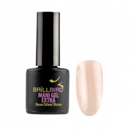 Brillbird - MANI GEL EXTRA - ROSE - SILVER SHINE - 8 ML