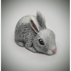 Szappan - Fekvő szürke nyuszi - szappan