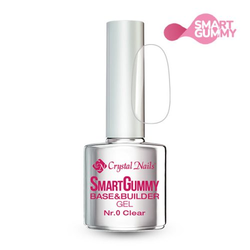 Crystal Nails - 2S - SMARTGUMMY RUBBER BASE GEL - NR0 - CLEAR - 8ML