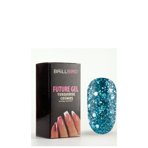 Brillbird - FUTURE GEL - POLYGEL AKRIL ZSELÉ - TURQUOISE COSMOS - 30gr@