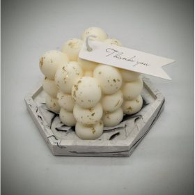   Szójaviasz forma gyertya - nagy bubble - kókusz illattal - 1.