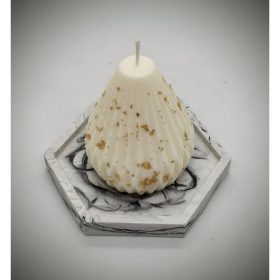   Szójaviasz forma gyertya - körte forma - zöld tea illattal