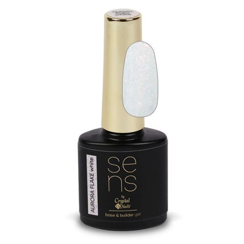 SENS - SENS AURORA FLAKE BASE&BUILDER GEL - WHITE - 10ML