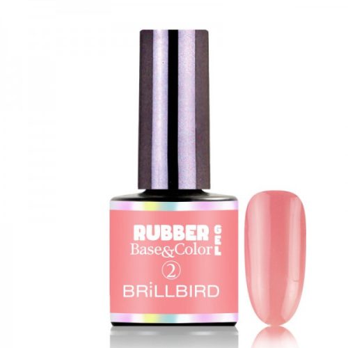 BRILLBIRD - RUBBER BASE MANI GEL - 2 - MAUVE - 8ML