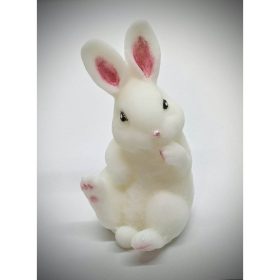   Szappan - Fehér nagy nyuszi szappan - organza szatyorban - 6.