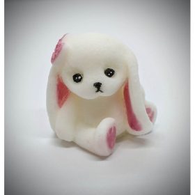   Szappan - Fehér lógófülü nyuszilány szappan - organza szatyorban - 7. 