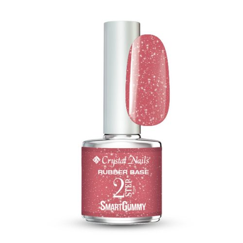 Crystal Nails - 2S - SMARTGUMMY RUBBER BASE GEL - NR16 - SHIMMER BLUSH - 8ML 