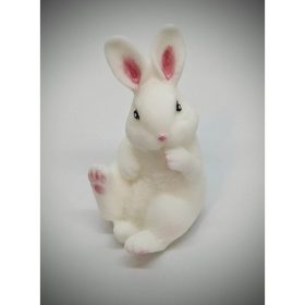   Szappan - Fehér nagy nyuszi szappan - organza szatyorban - 4.